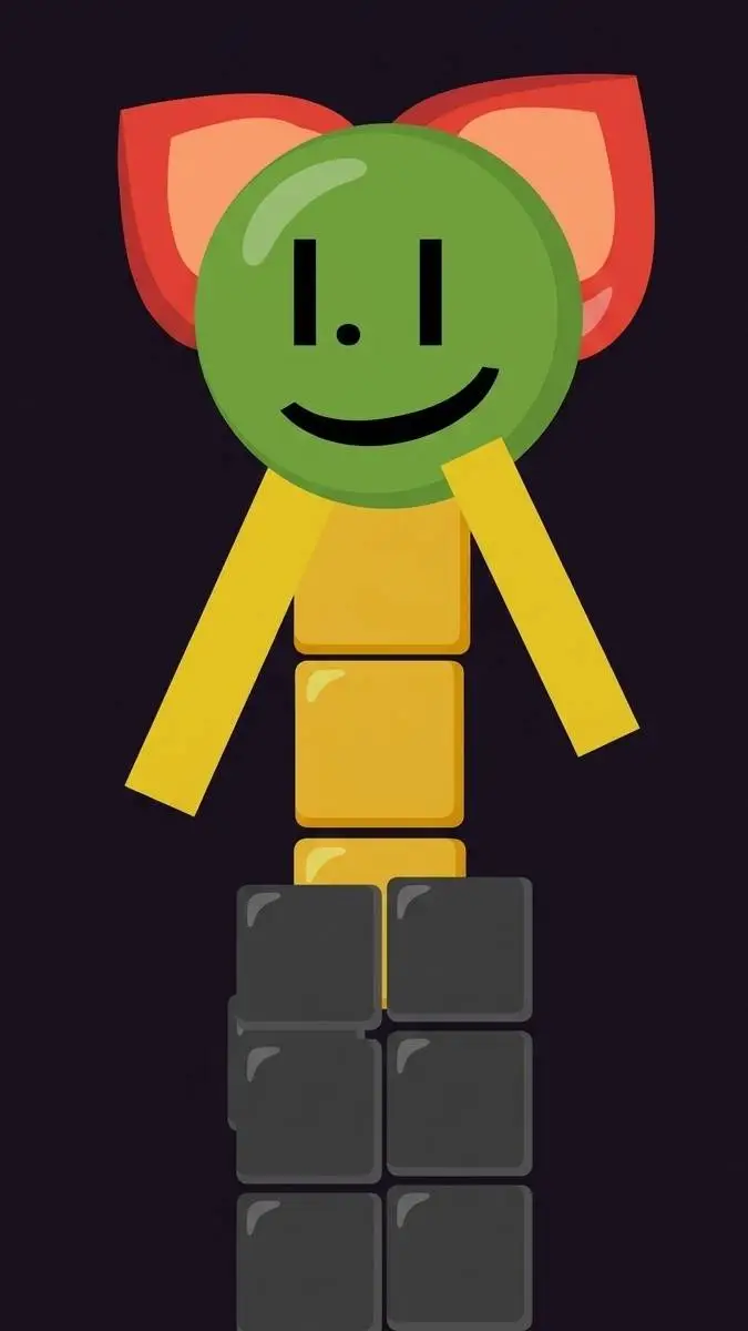 ai character: emojicat  background