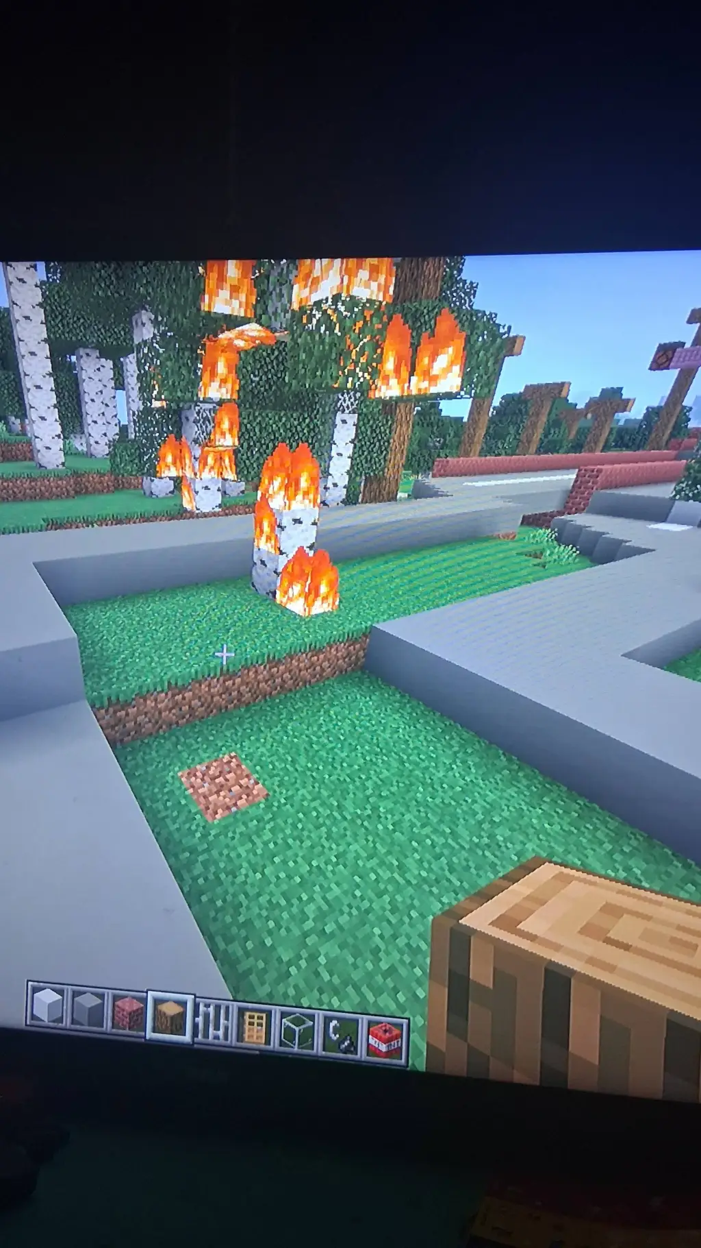 ai character: minecraft  background