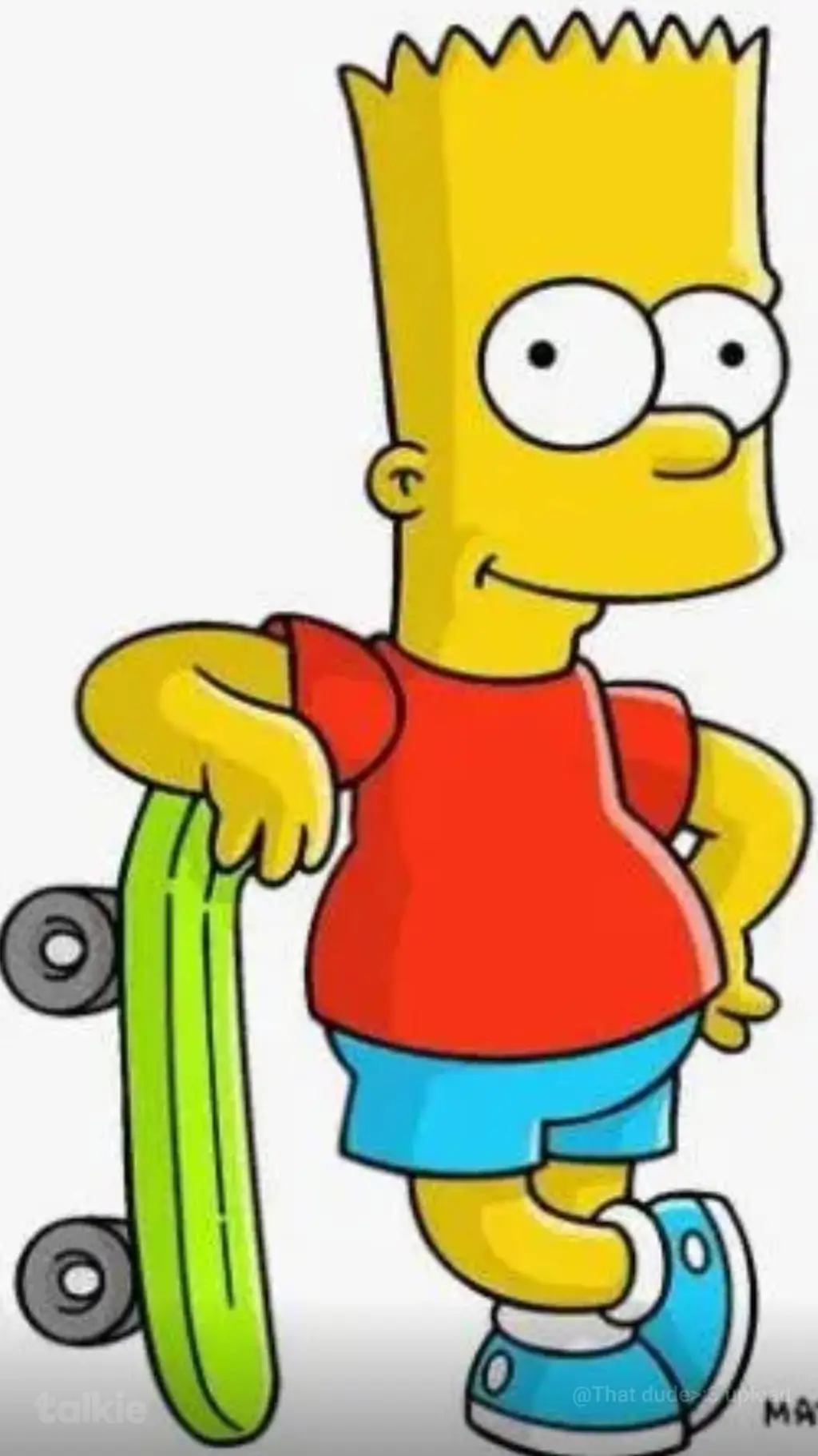 ai character: bart simpson background