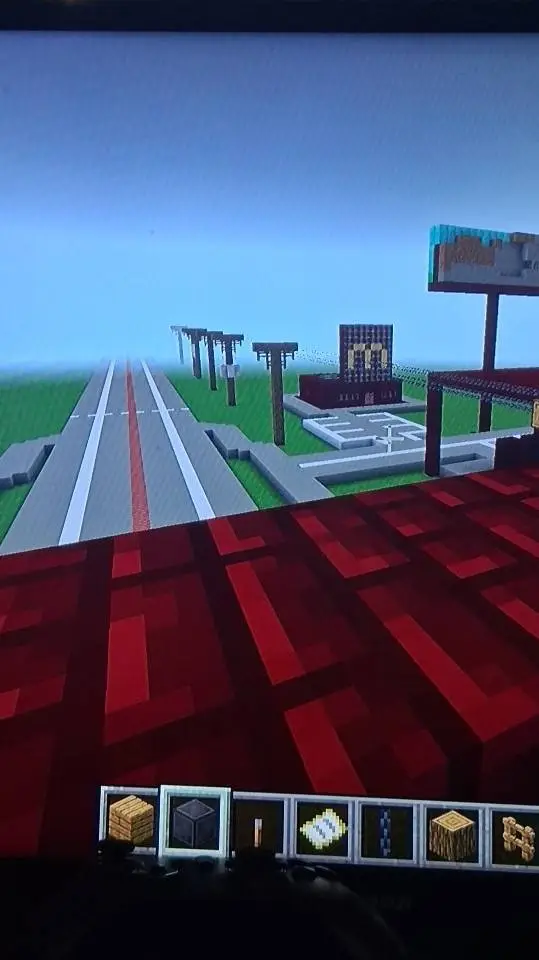 ai character: minecraft rtrip background