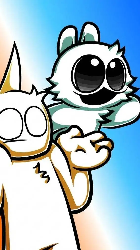ai character: gibthom x bluey  background
