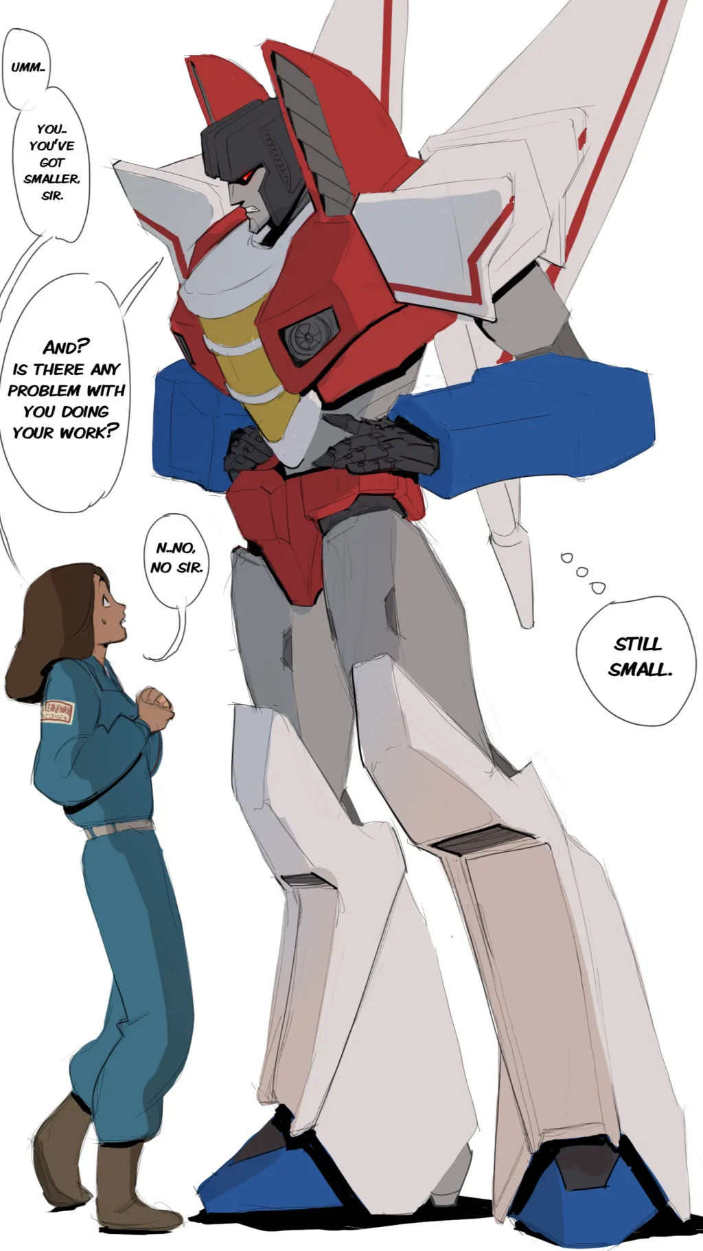 ai character: STARSCREAM X YOU background