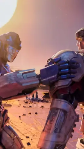ai character: Transformers!😀 background