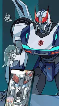 ai character: Prowl Scowl 😰 background