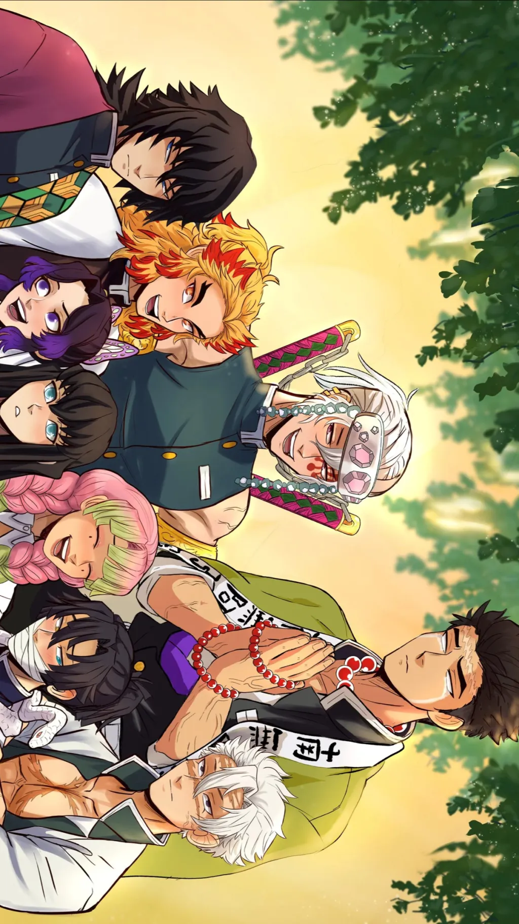 ai character: KNY||DEMON SLAYER background