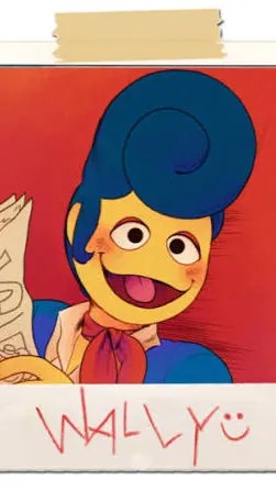 ai character: Wally Darling background