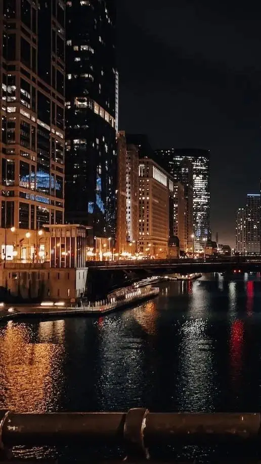 ai character: downtown chicago background