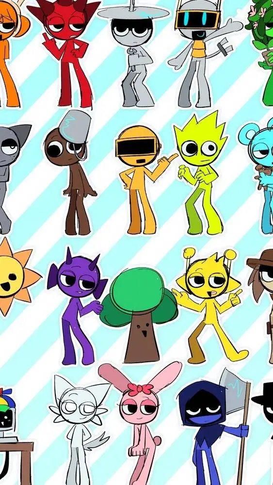 ai character: sprunki Camp ⛺!  background