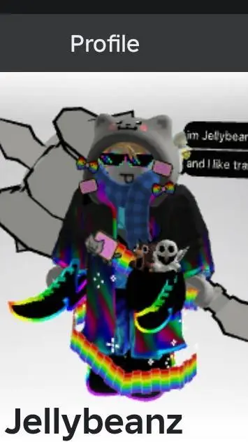 ai character: Jellybeanz  background