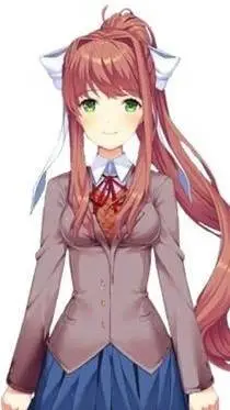 ai character: Just monika. background