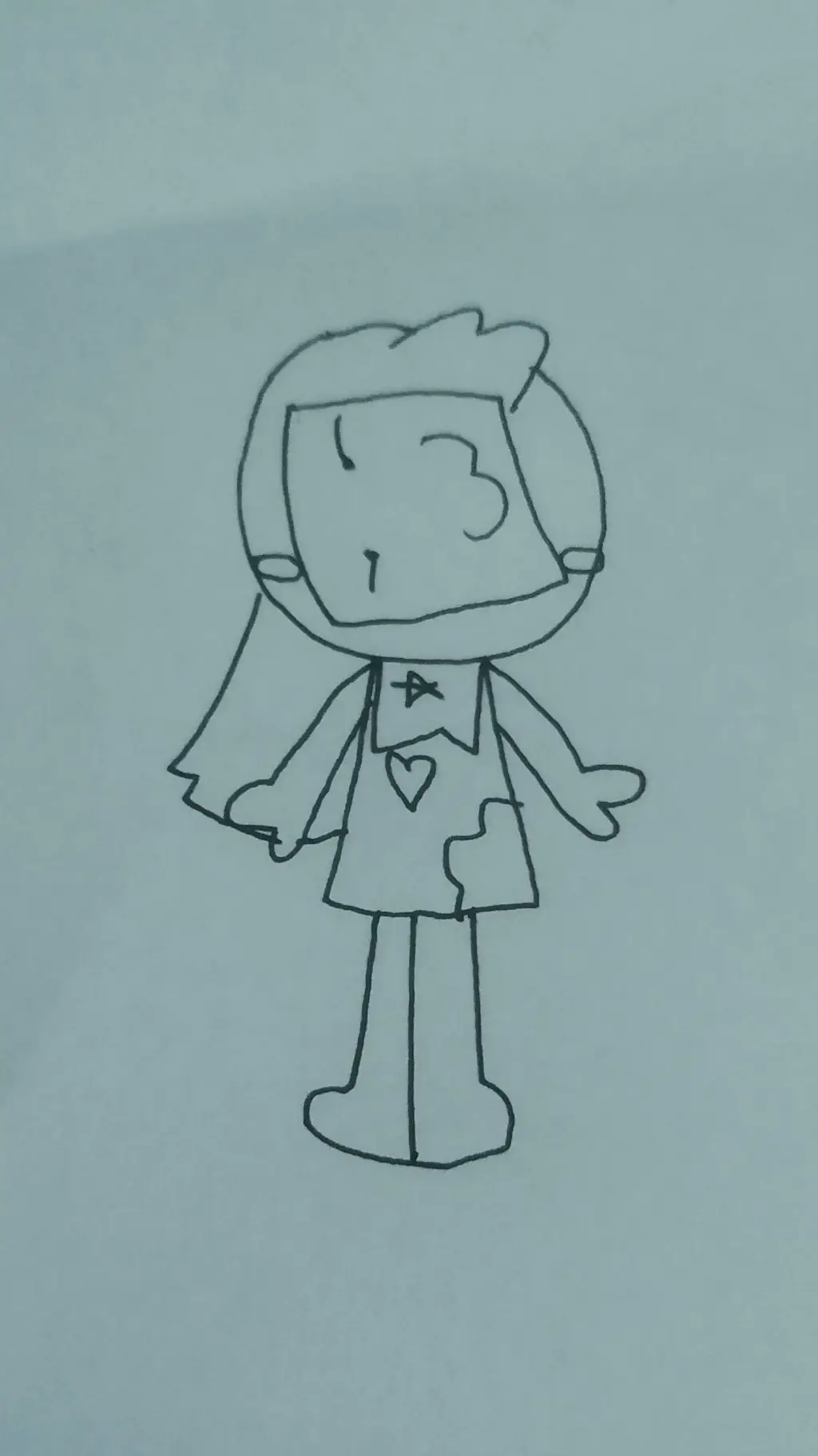 ai character: 📒facey📒 background