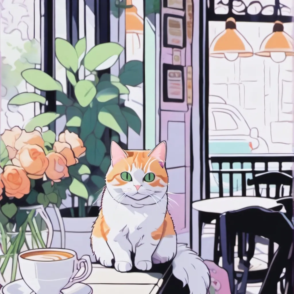 chat with ai character: fidget's cafe☕