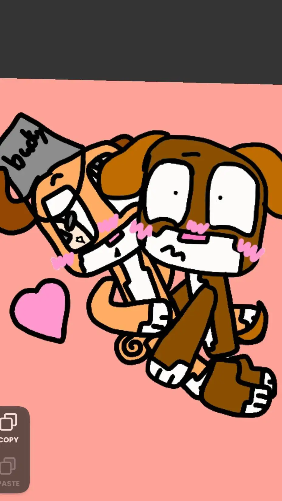 ai character: bucky x barker background