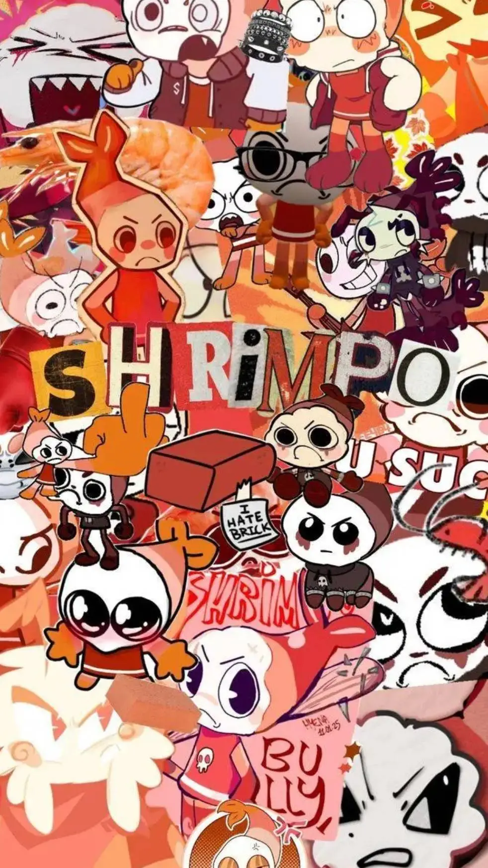 ai character: shrimpo background