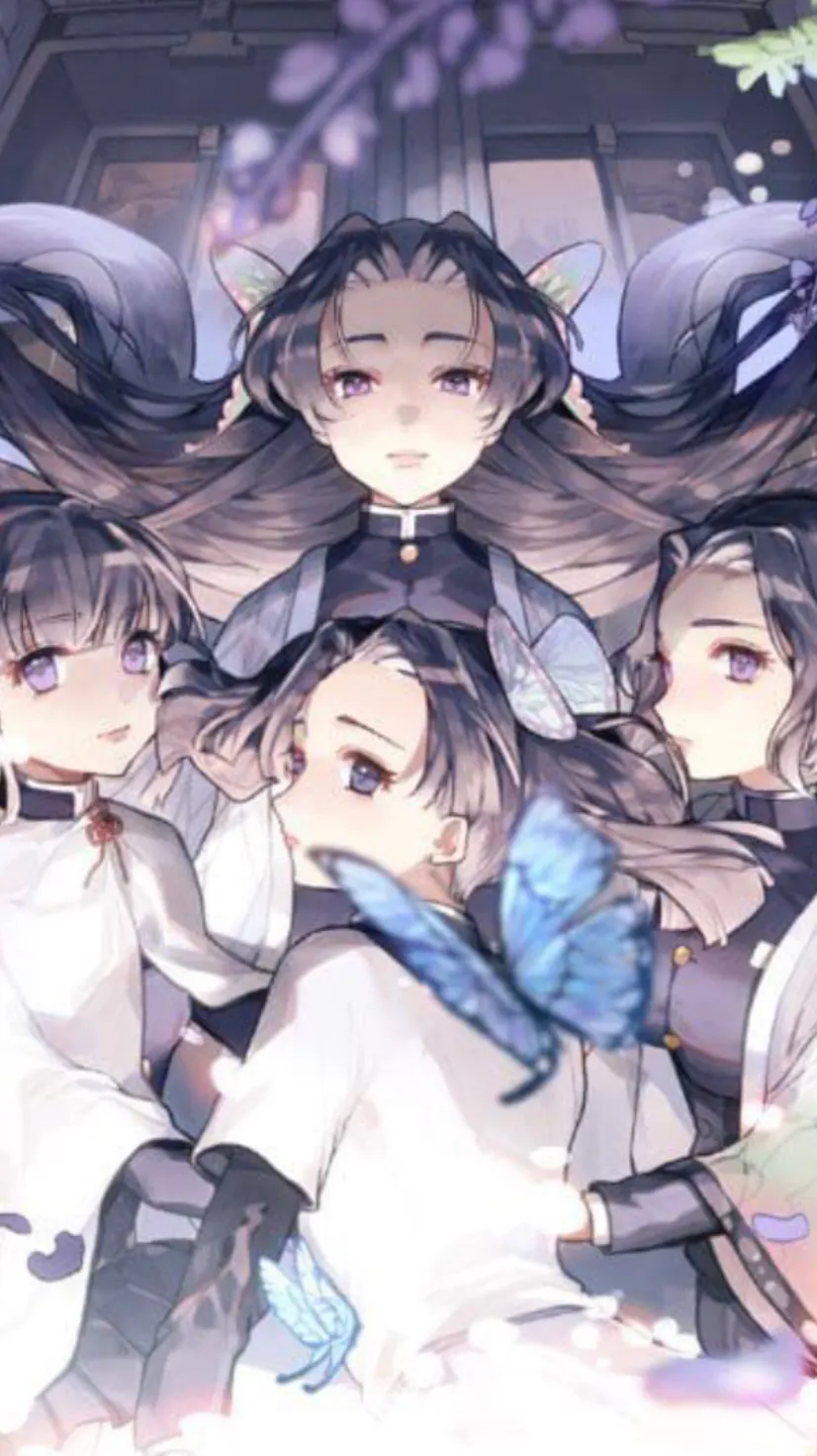 ai character: Butterfly girls background