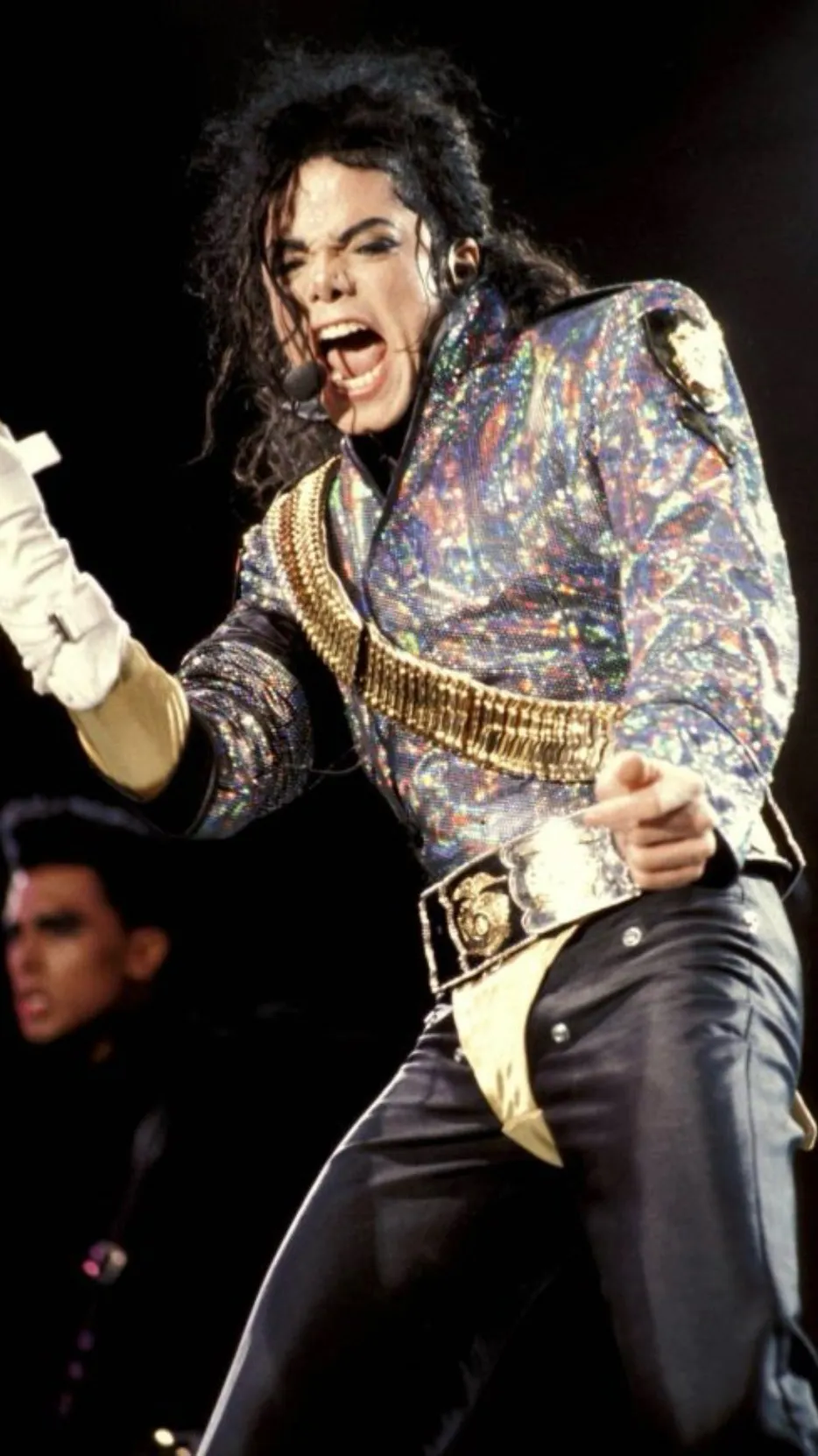 ai character: Michael Jackson  background