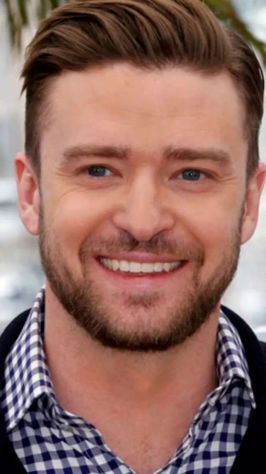 ai character: Justin Timberlake  background