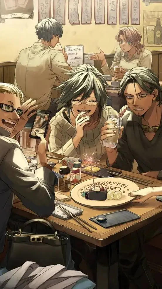 ai character: MHA bar background