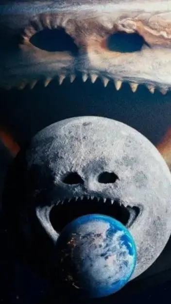 ai character: -The moon woke up- background