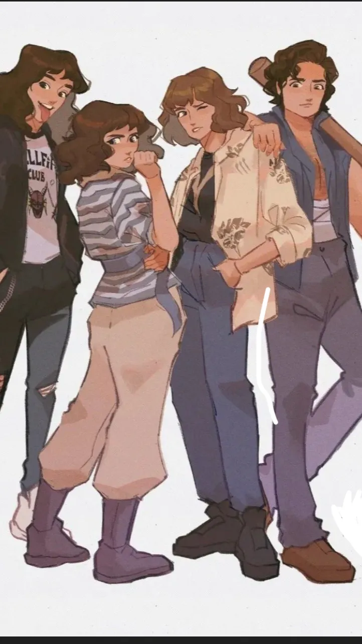 ai character: Stranger things  background