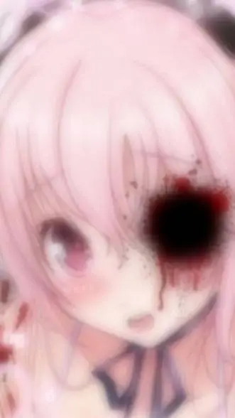 ai character: CUTEGORE♥︎🔪🩷 background