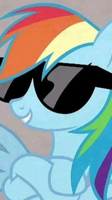 ai character: Rainbow Dash background