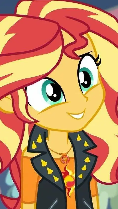 ai character: Sunset Shimmer background