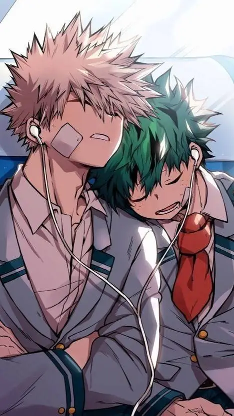 ai character: Bakugou x Deku background