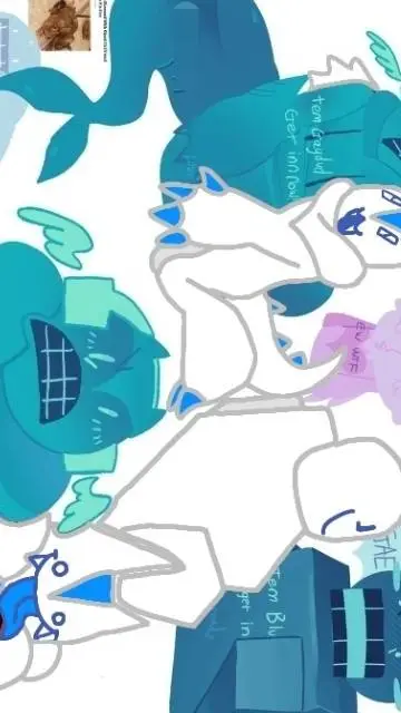 ai character: Bluudud & Bluubud background