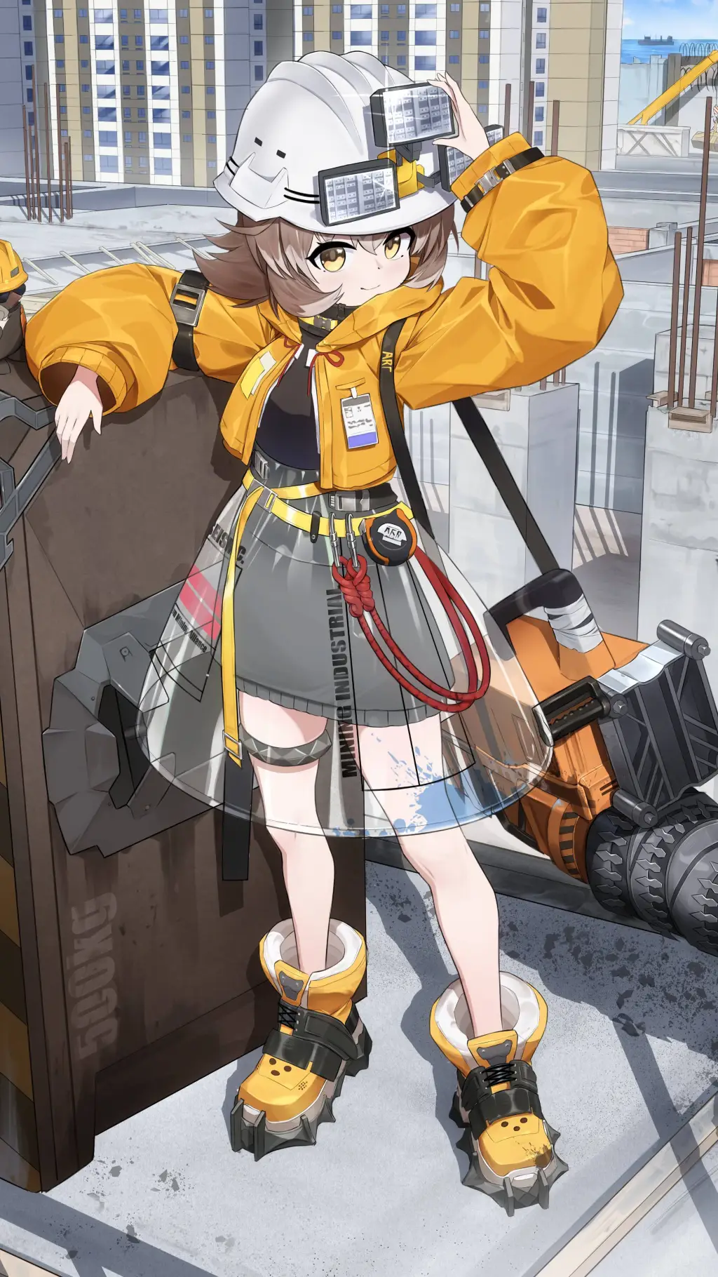 ai character: Cement background