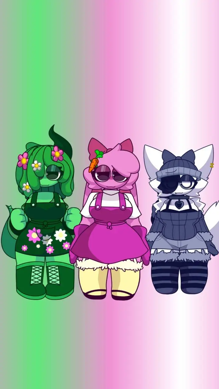 ai character: Sprunki Human 4 background