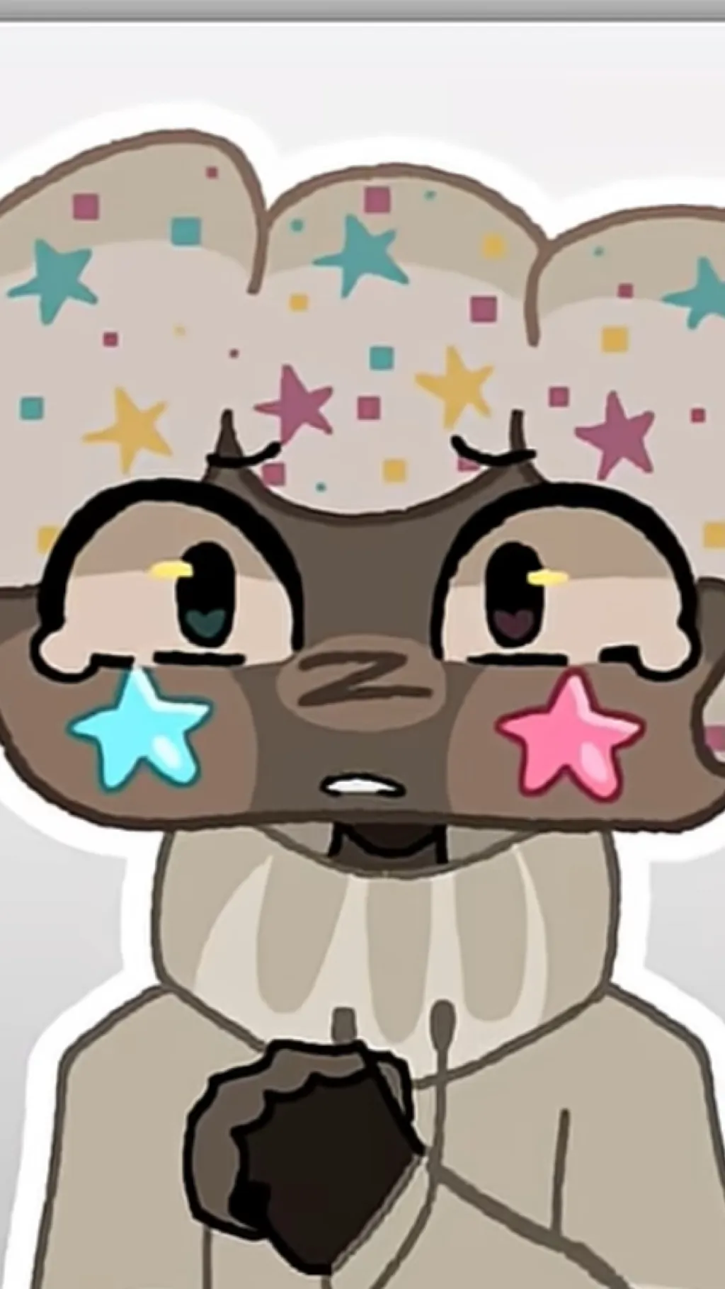 ai character: Fruitcake breakup background