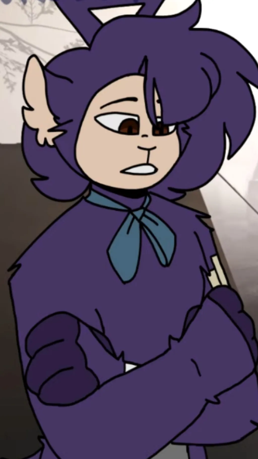 ai character: Tinky winky background