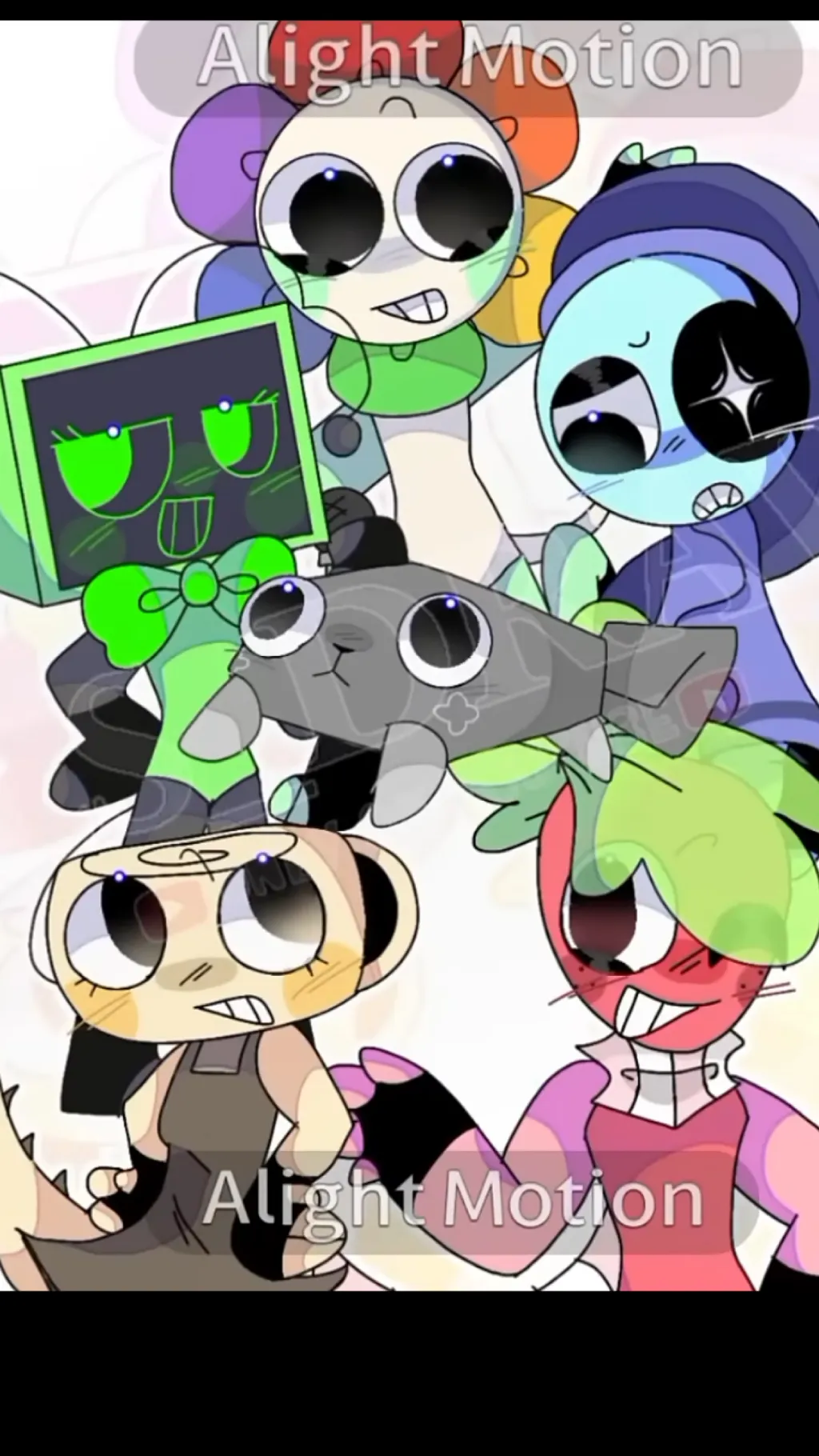 ai character: Dandys world background