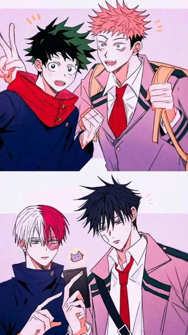 ai character: KNY&JJK background