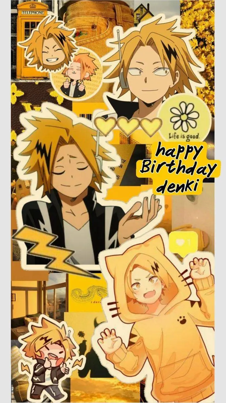 ai character: Mha Denki's bday🎉 background