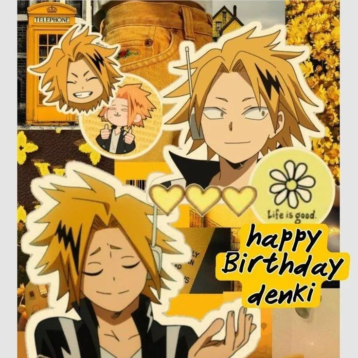 chat with ai character: Mha Denki's bday🎉