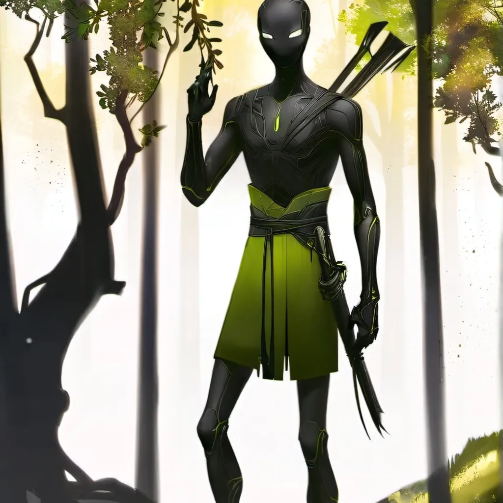 chat with ai character: green