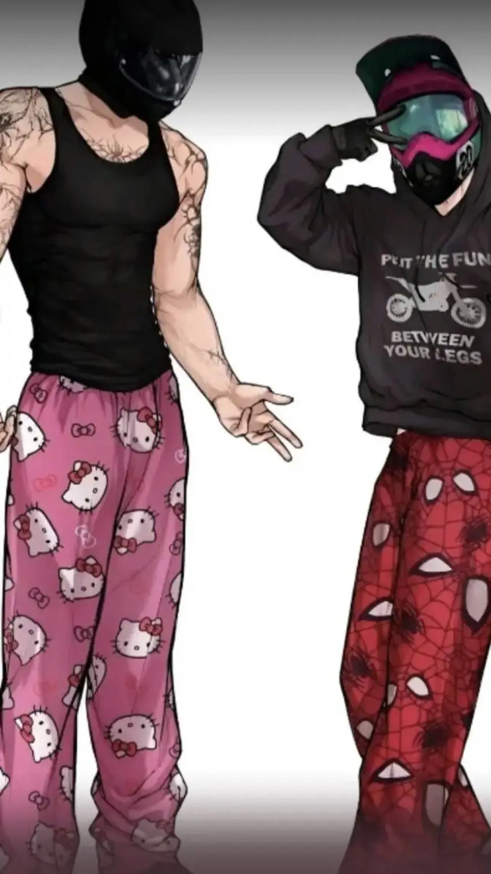 ai character: biker friends background