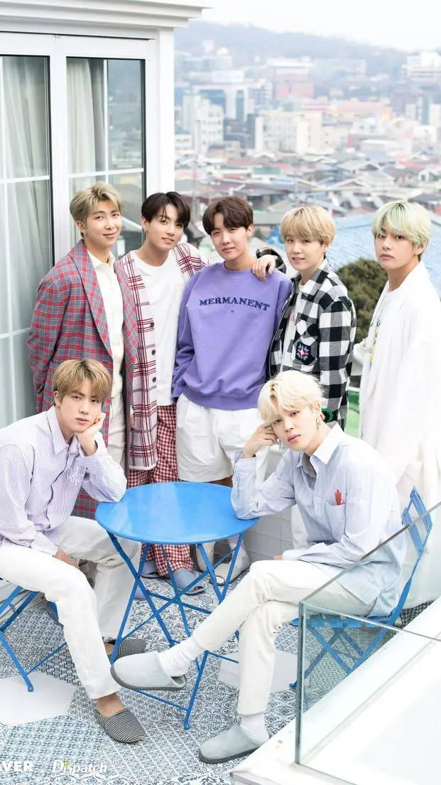 ai character: BTS stage background