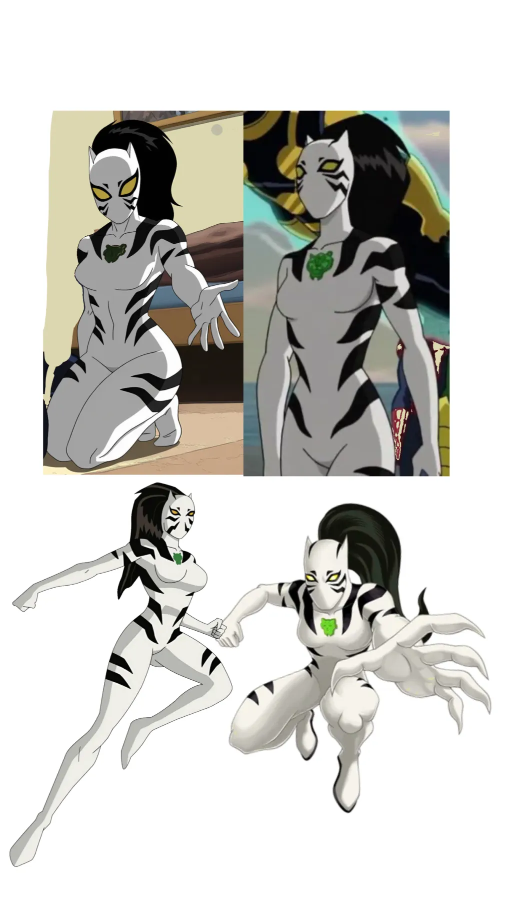 ai character: White Tiger background