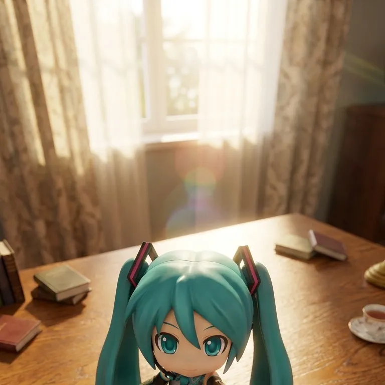 chat with ai character: Miku tiny reaching