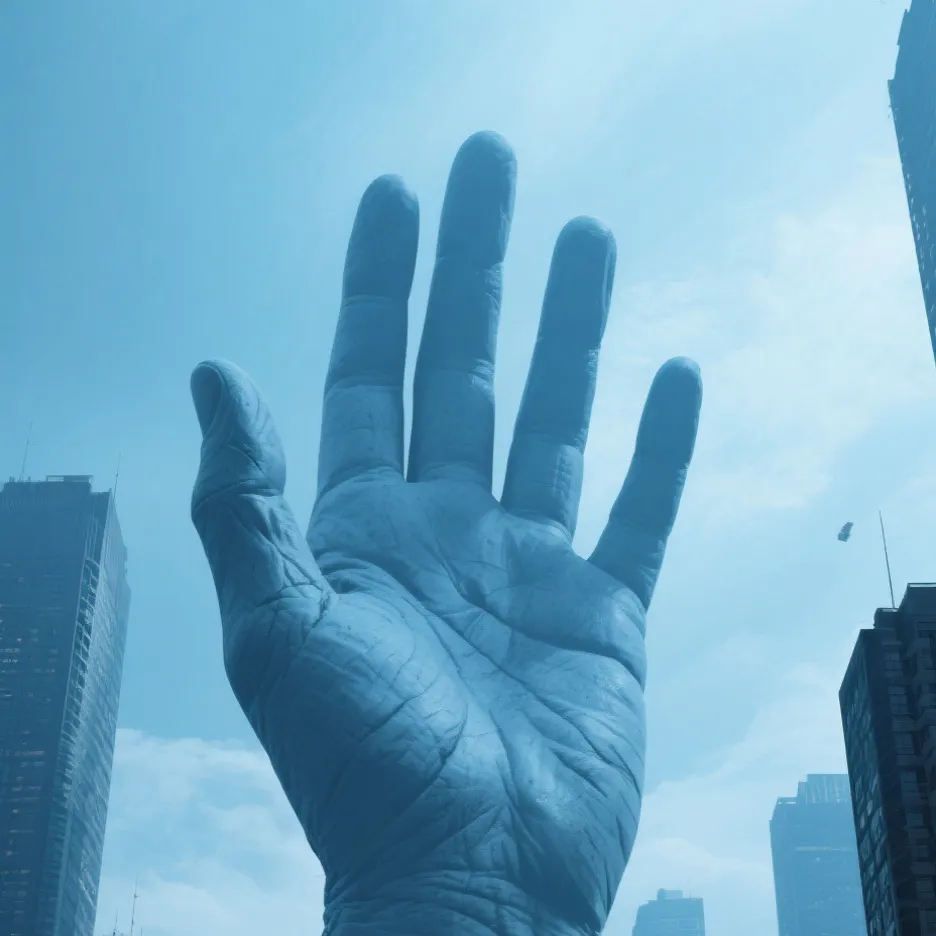 chat with ai character: Giant hand 