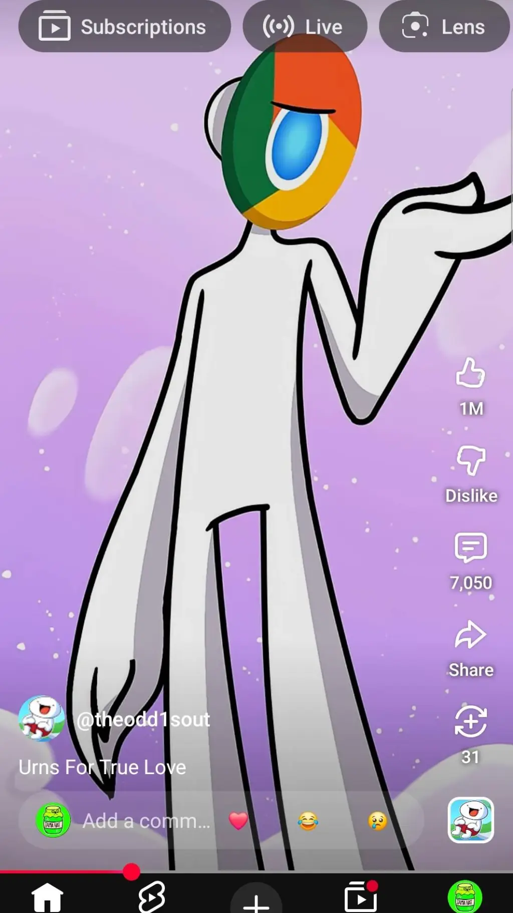 ai character: Google in my style background