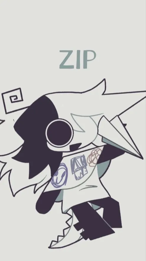 ai character: Baby zip background