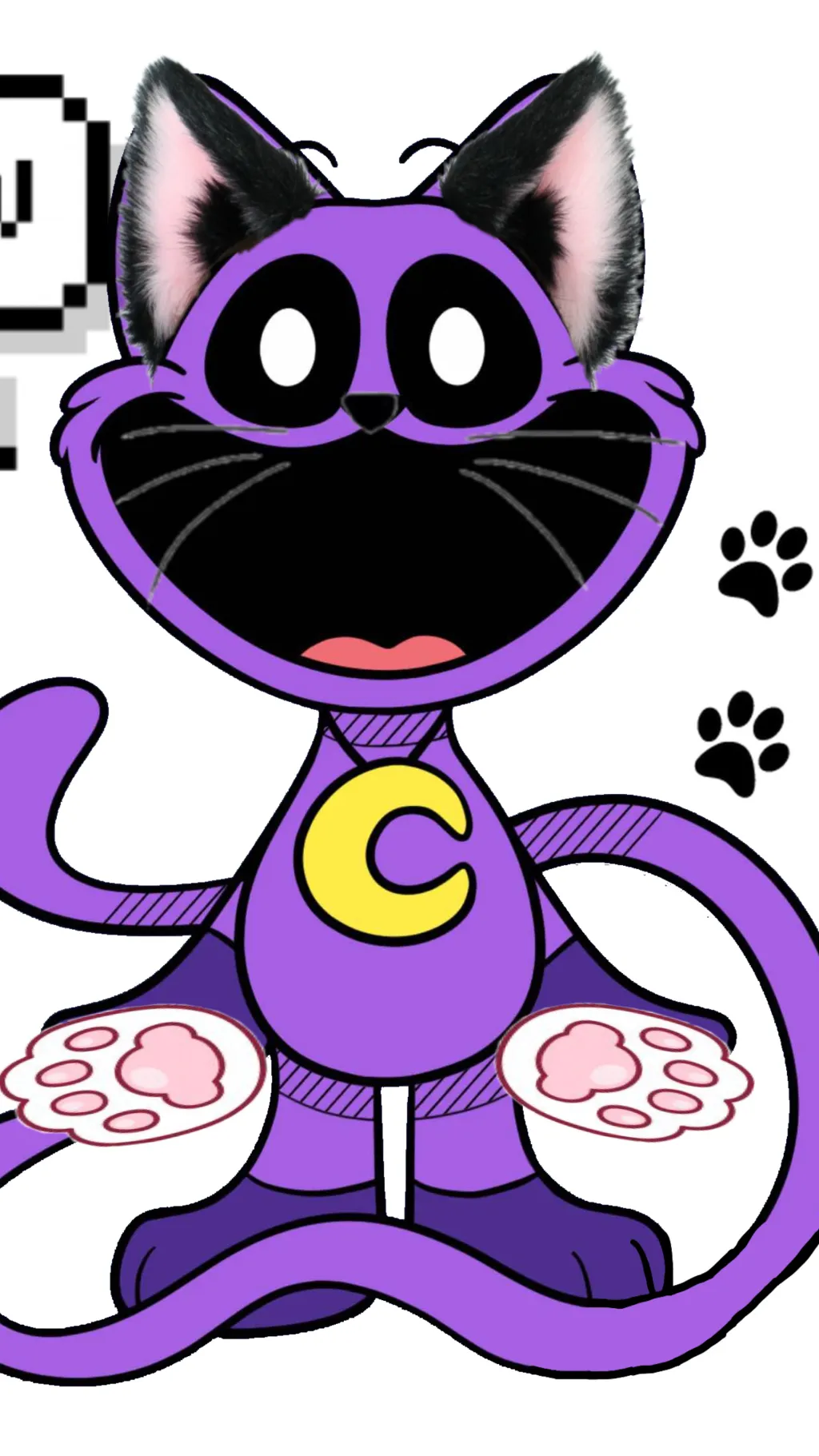 ai character: Catnap is hurt  background