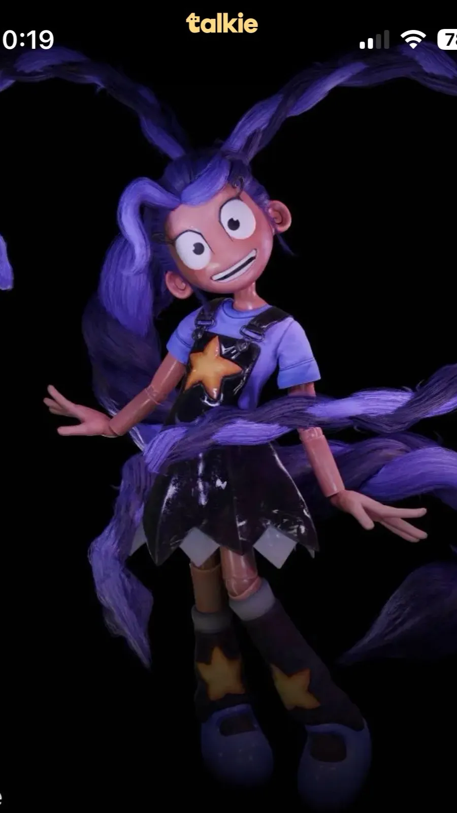 ai character: Lilly love braids background