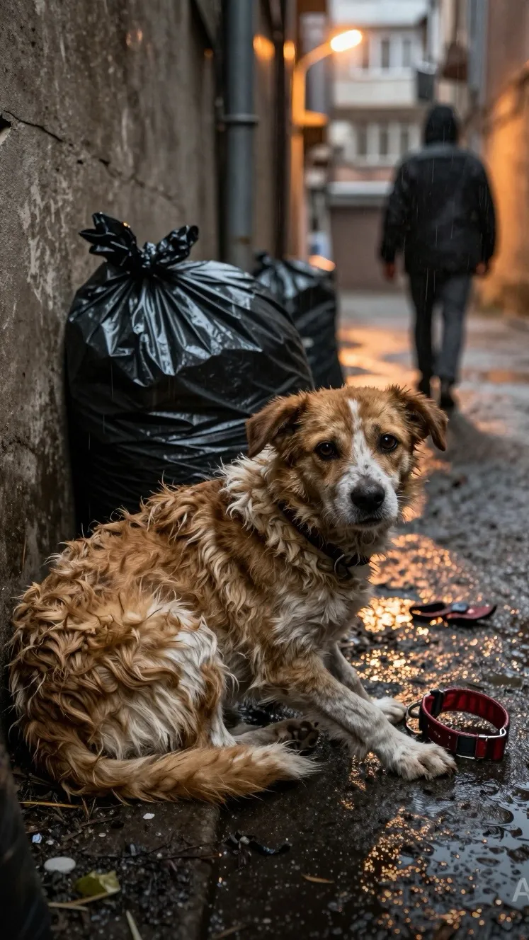 ai character: Scared dog  background
