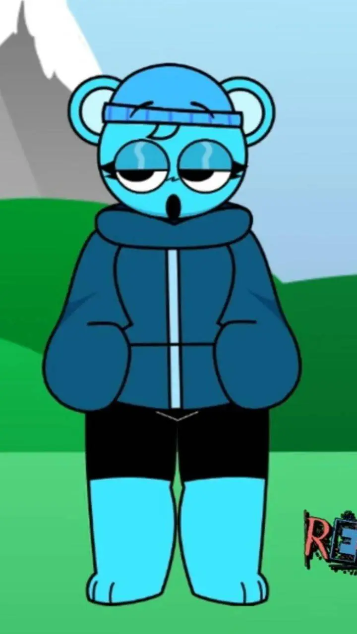 ai character:  sky mujer  background