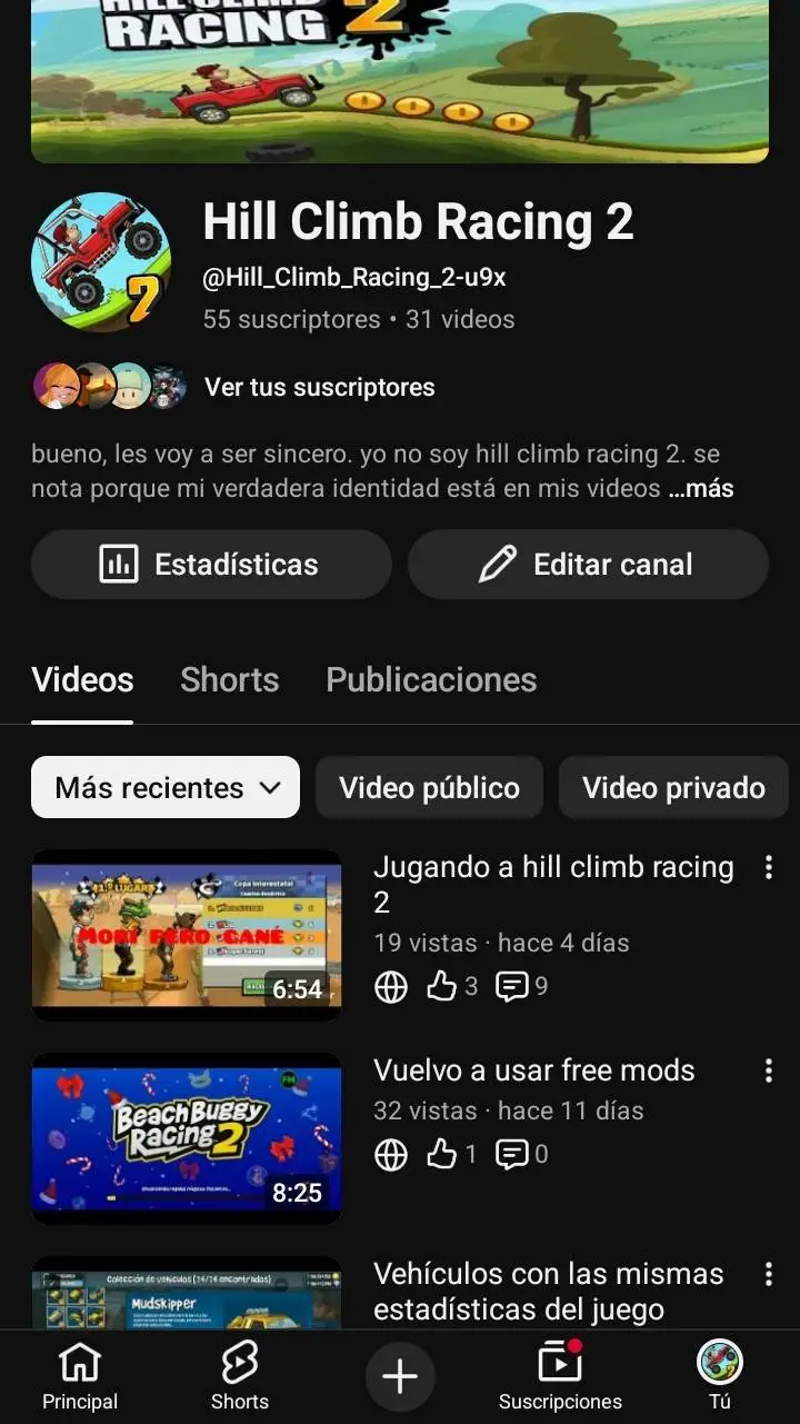 ai character: suscríbete  background